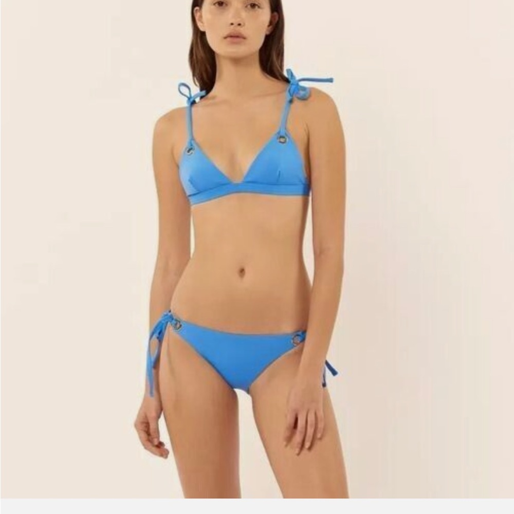 Mara Hoffman ina triangle bikini set